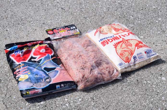 グレ釣りのエサの画像