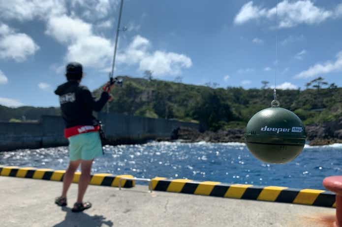 おかっぱりタイプの魚探