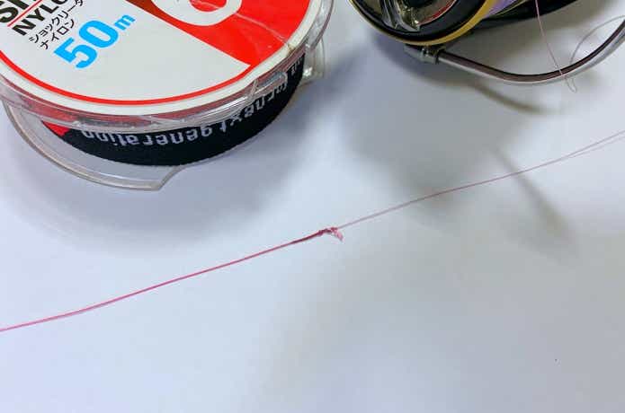 ショアジギングのリーダーの画像
