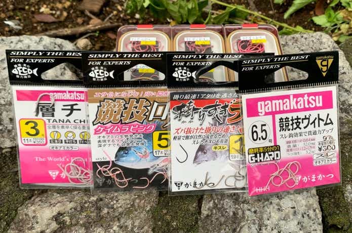 グレ針とチヌ針の画像