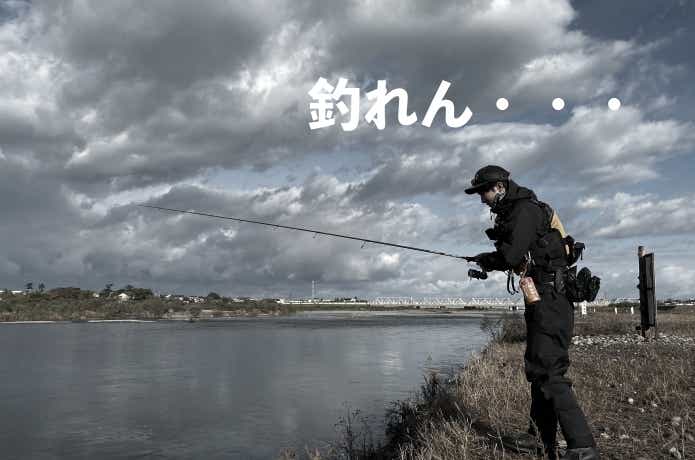 手取川のサケ釣りの画像