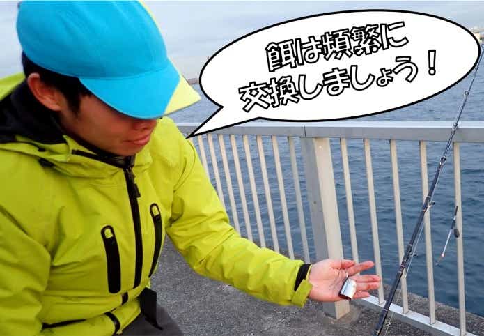 ブッコミ釣りコツ 餌交換