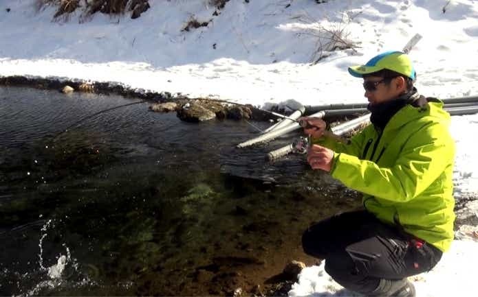 管理釣り場　デジ巻き