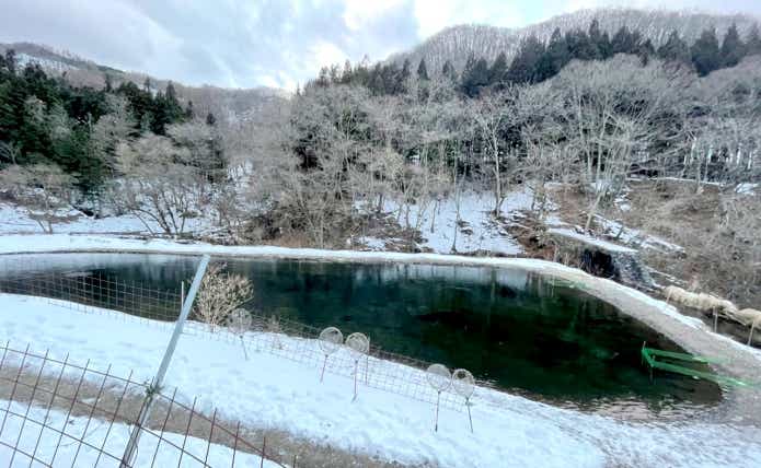 真冬 管理釣り場