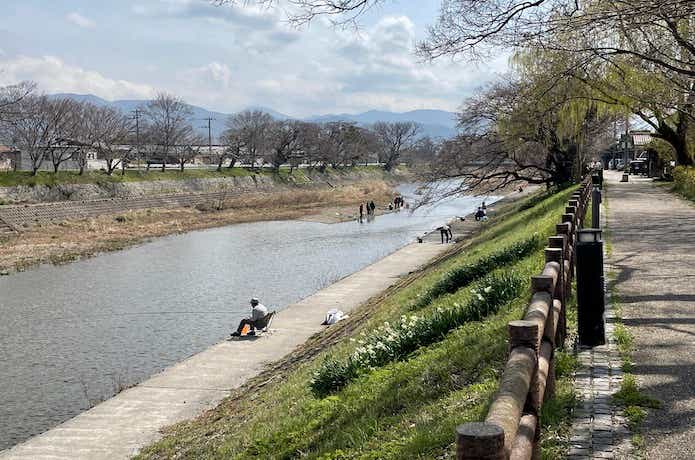 小鮎釣りの画像