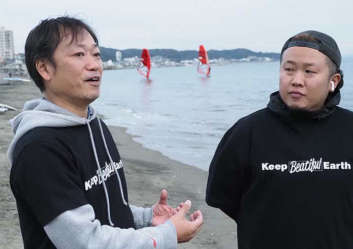 三浦半島ビーチクリーニングのインタビューカット