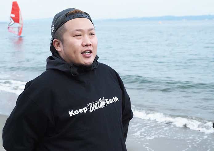 三浦半島ビーチクリーニングのインタビューカット