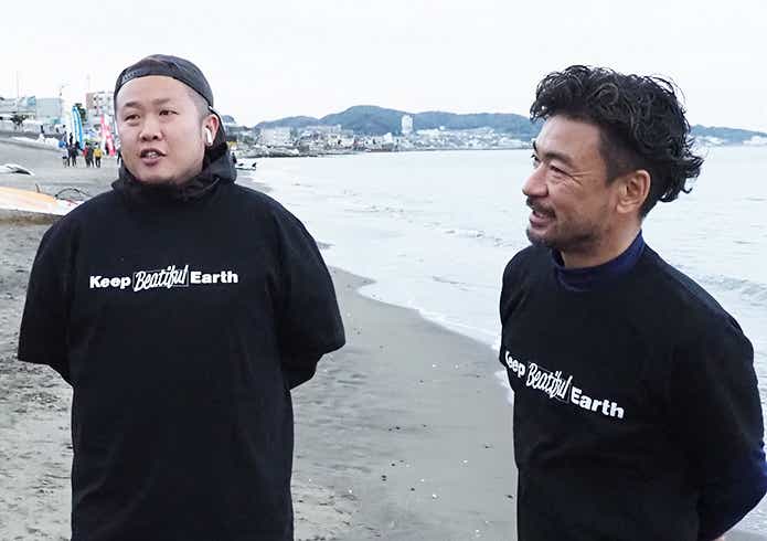 三浦半島ビーチクリーニングのインタビューカット