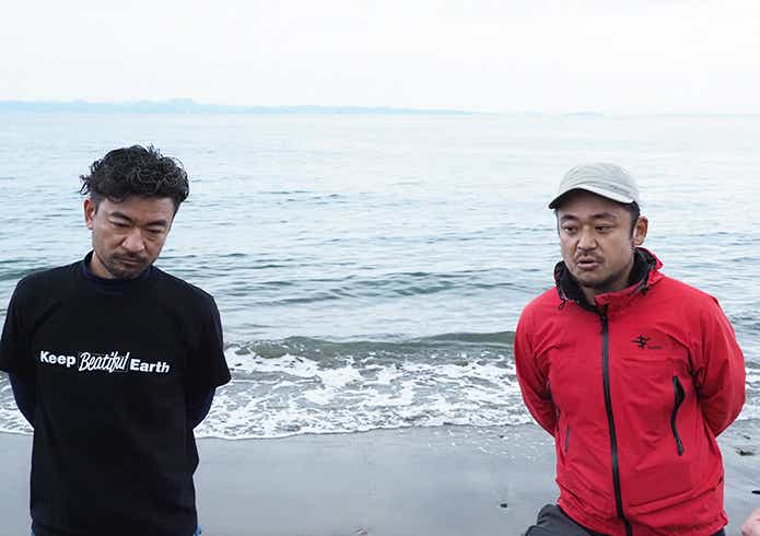 三浦半島ビーチクリーニングのインタビューカット