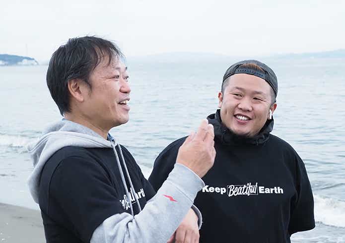 三浦半島ビーチクリーニングのインタビューカット