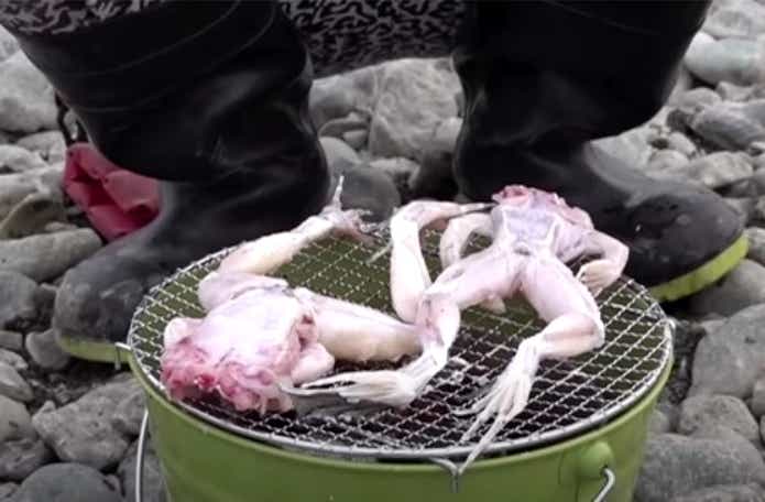 ウシガエル 素焼き
