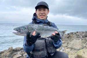 北海道の海サクラマス