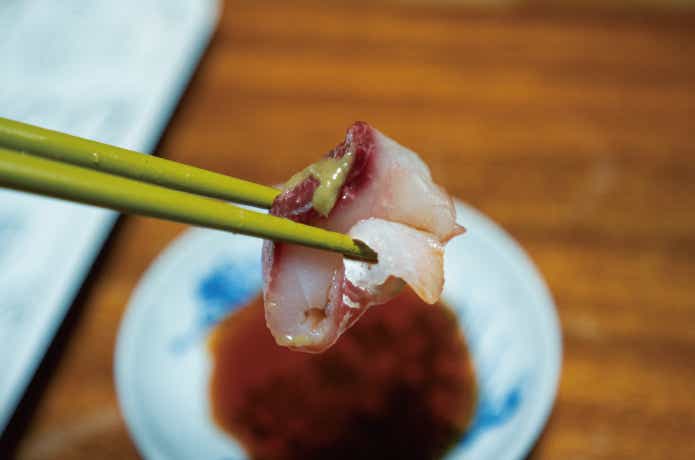 ボラの刺身