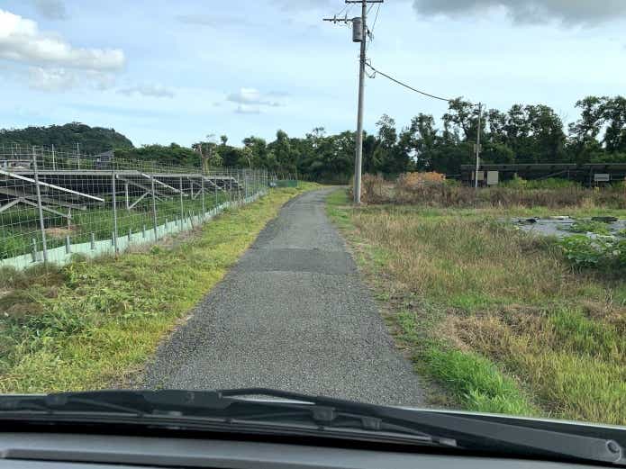 スズキ　エブリィ　細い道