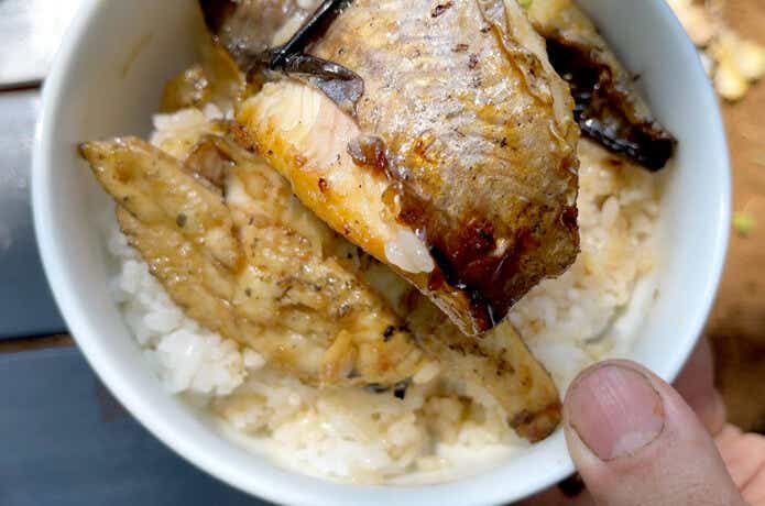 アメリカナマズ　うな丼
