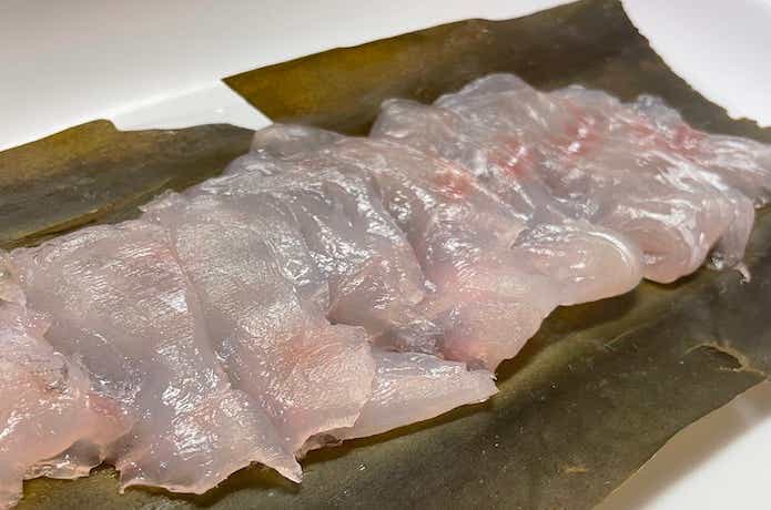 アマダイの昆布締めの画像