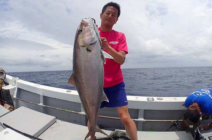 スロージギングで釣ったカンパチ