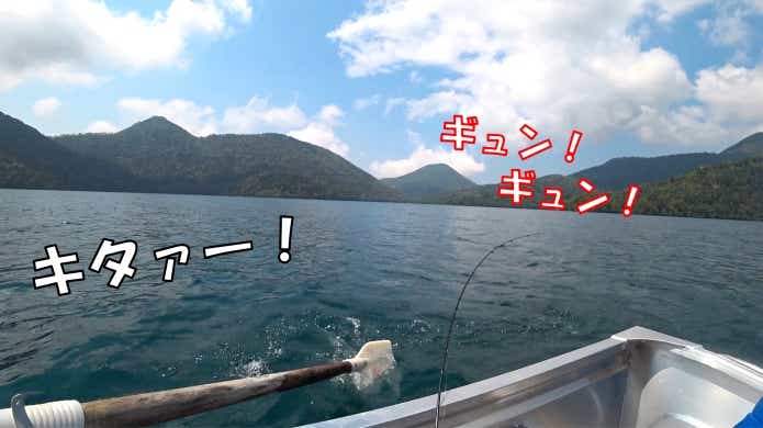 レイクトローリング　釣り　ミヤベイワナ