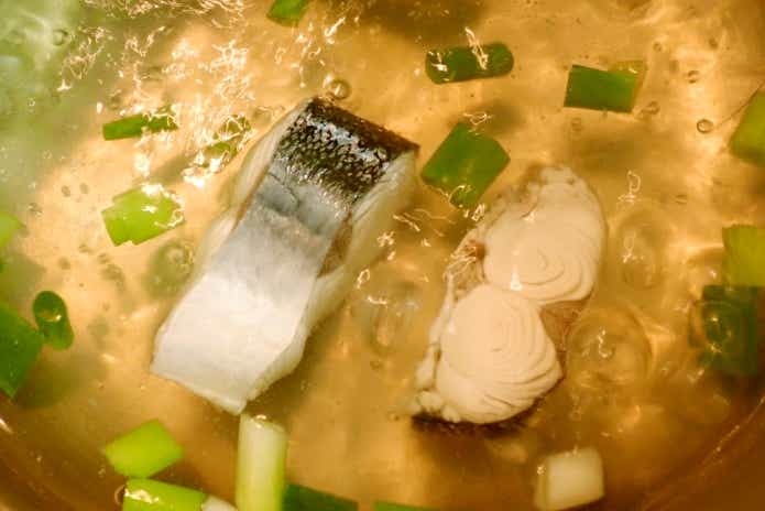 ダツ　味噌汁　出汁