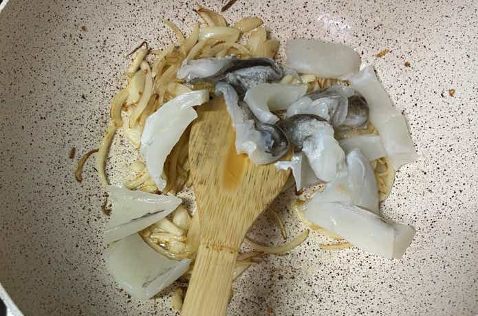 イカ墨パスタの作り方の画像