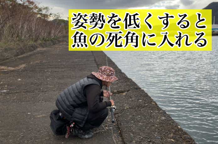 姿勢を低くする