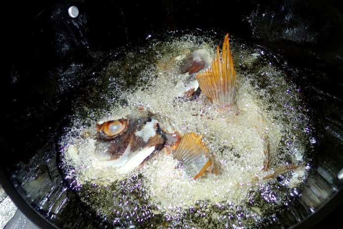 タカノハダイ　出汁　素揚げ