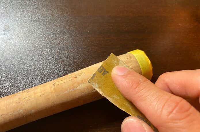 コルクグリップの補修の画像
