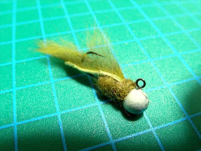 管理釣り場　フェザージグ