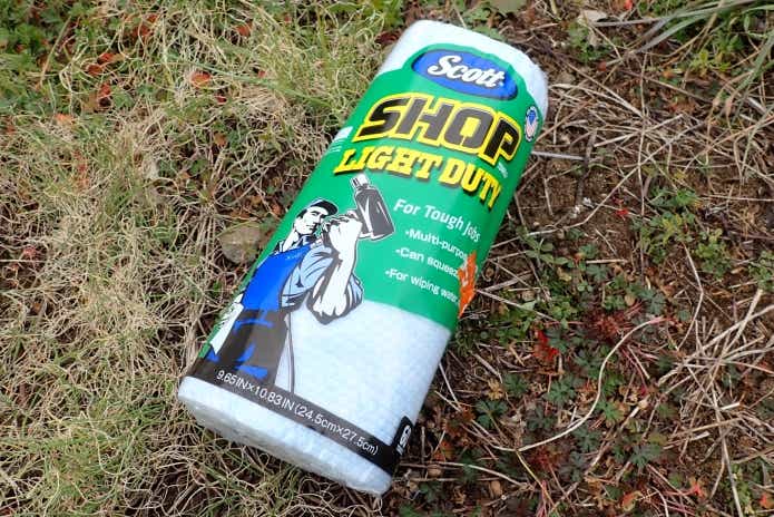 ホームセンターの商品ショップタオルが釣りに便利