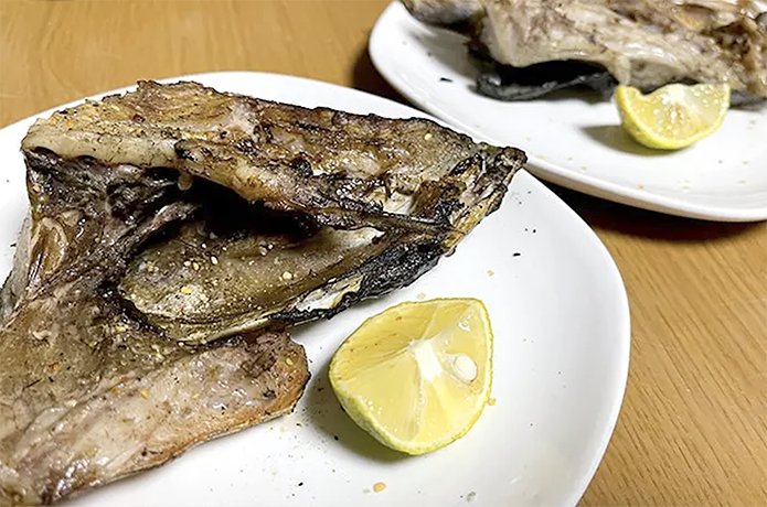 カマの塩焼き