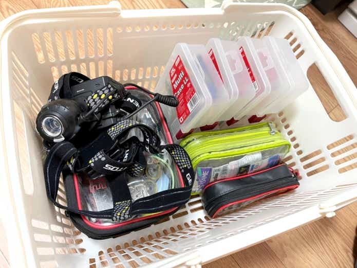 ホームセンターで売っている買い物カゴが釣りに便利