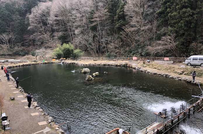 浅川国際マス釣場　釣り場