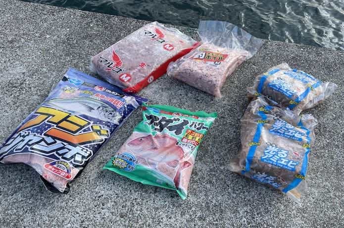 カゴ釣りのエサ