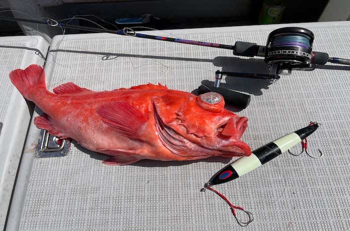 深海向けのスロージギングロッド