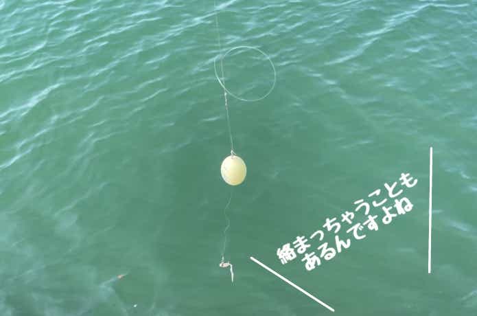 絡まったフロートリグ