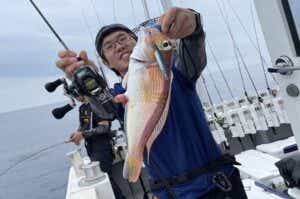 ジギング仕掛けで釣ったアマダイ