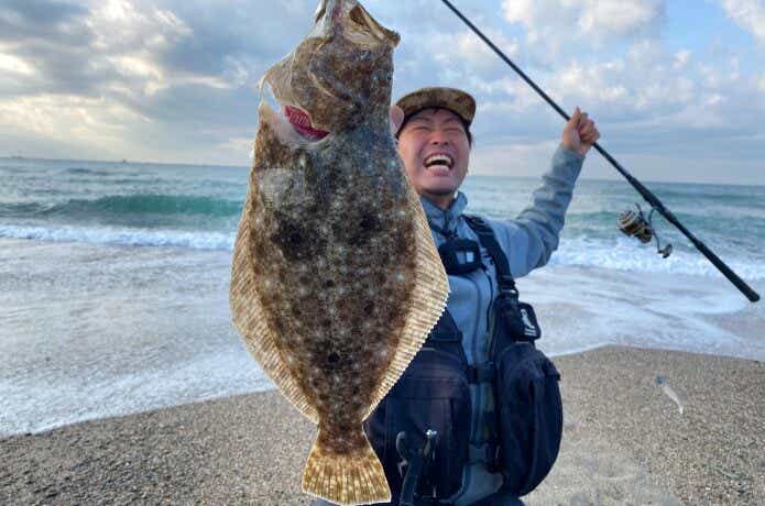 エコギア バルトで釣ったヒラメ