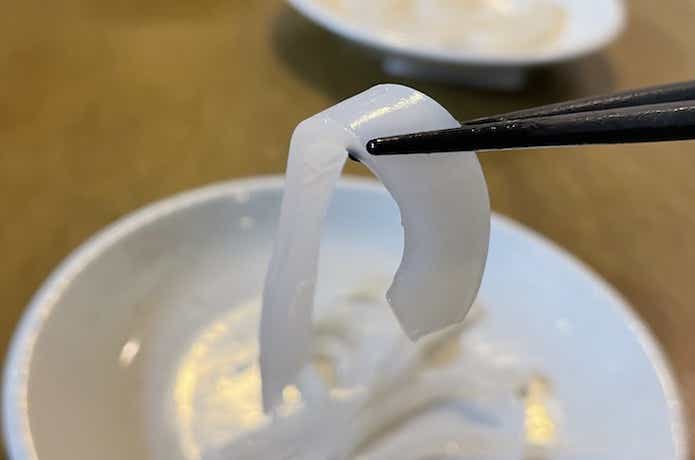 ケンサキイカの刺身