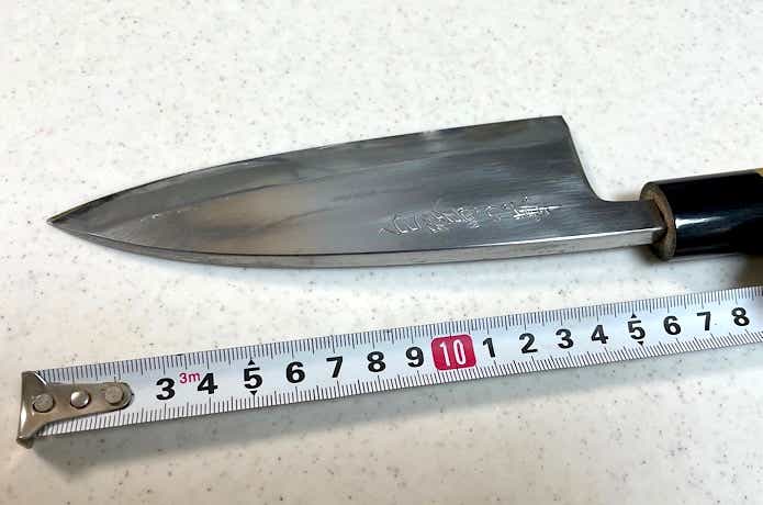 出刃包丁の刃渡り