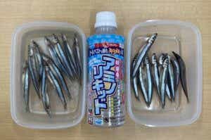 アミノリキッドに漬け込んだエサ