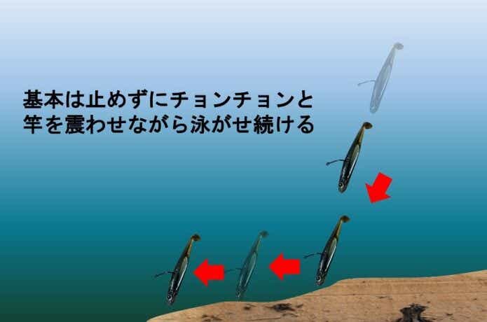 ヘビーネコリグのスイミング