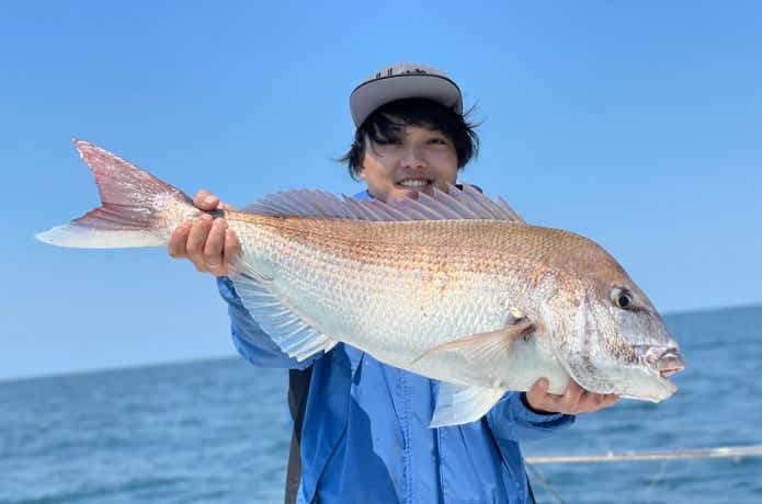 ディープタイラバで釣った真鯛