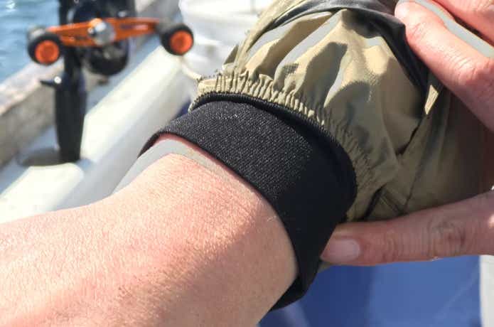釣りレインウェア二重袖