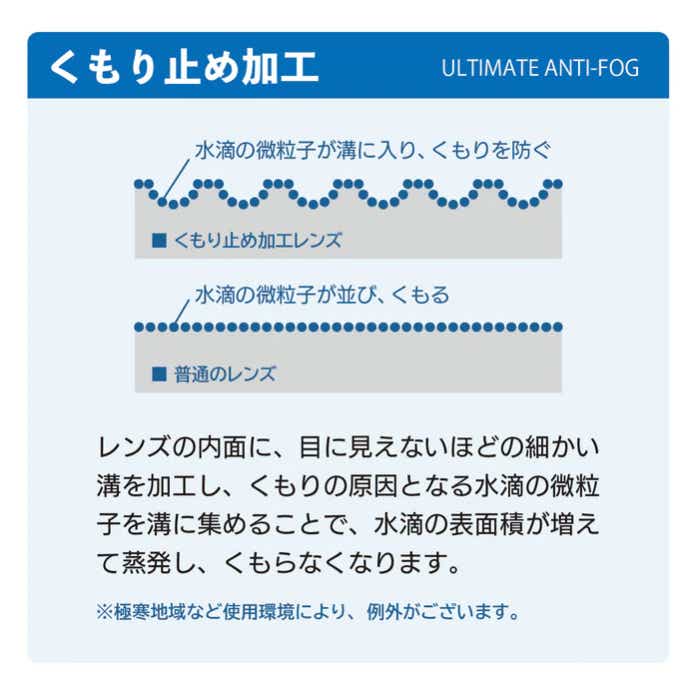 ダンシェイディーズくもり止め加工