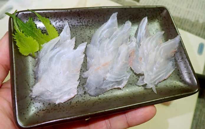 マゴチの薄造り
