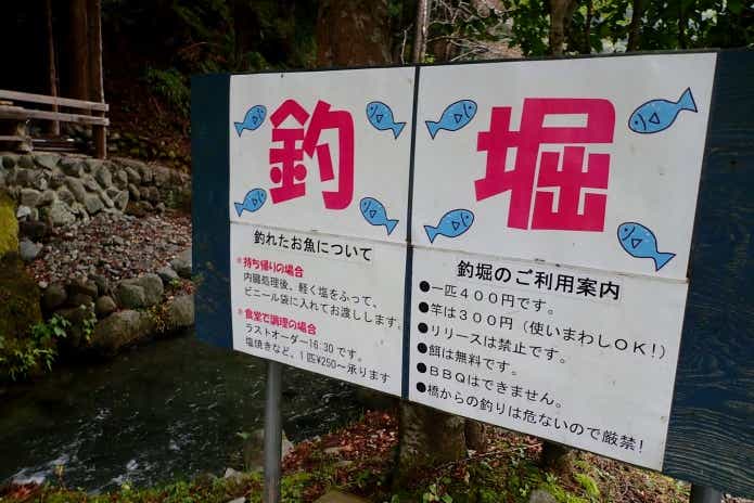 ニジマス釣り堀