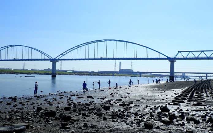 夏休みの釣り場