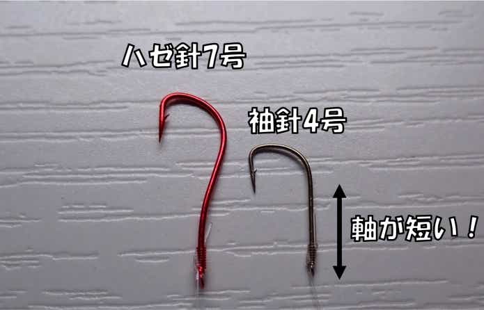 ハゼ釣りの針は小さいものを用意する