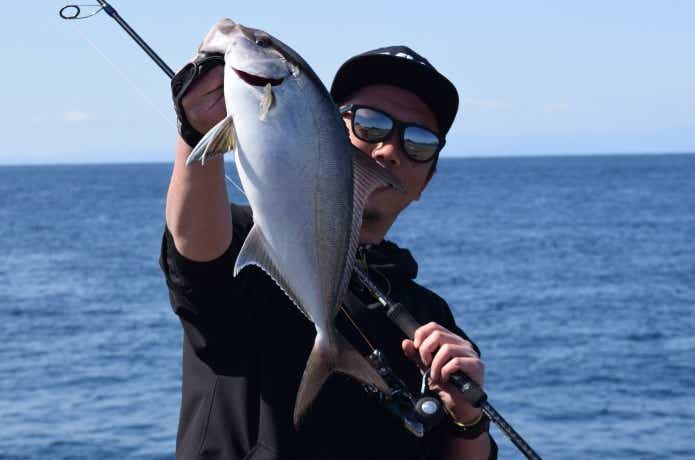 ライトショアジギングで釣ったカンパチ