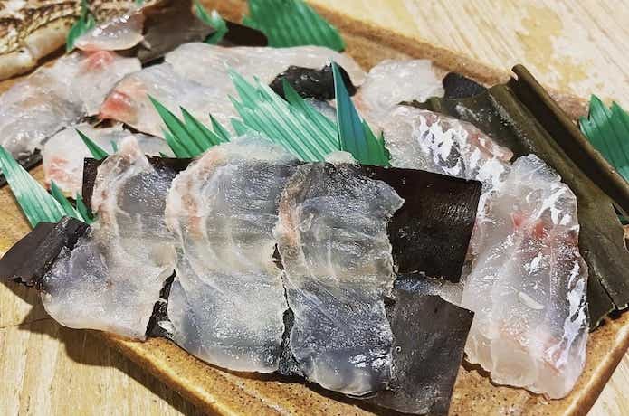 アカハタの昆布締め